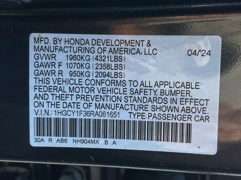 Used 2024 Honda Accord EX image 16