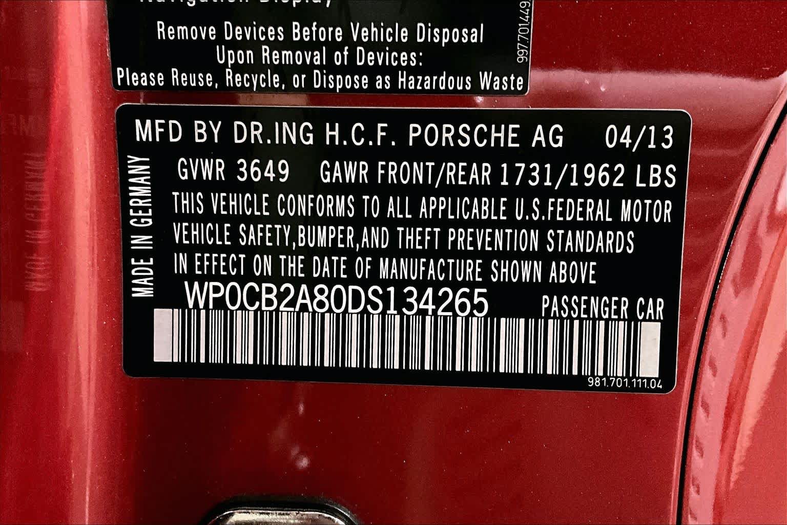 Used 2013 Porsche Boxster S RWD image 29