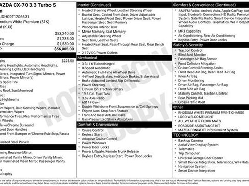 New 2026 MAZDA CX-70 3.3 Turbo S w/ Premium Package AWD/4WD image 5