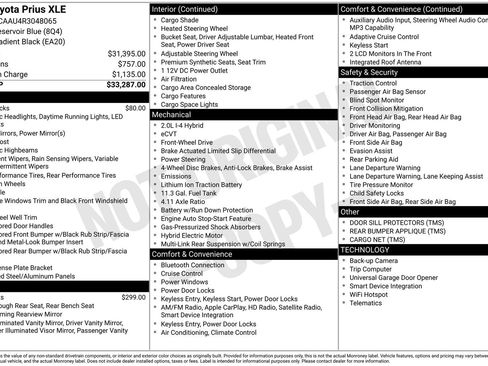 Used 2024 Toyota Prius XLE FWD image 2