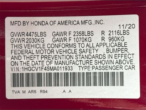 Used 2021 Honda Accord Sport Special Edition image 40