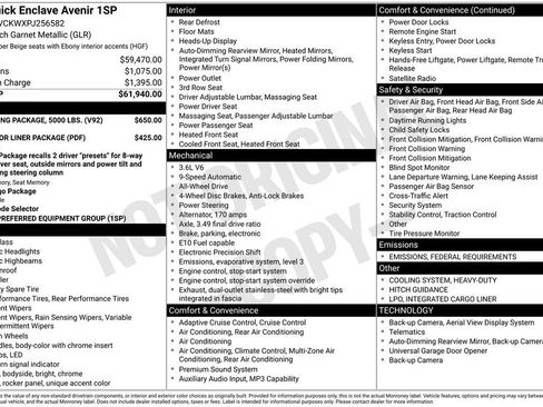 Used 2023 Buick Enclave Avenir w/ Trailering Package, 5000 lbs. image 29