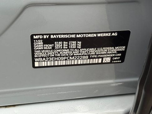 Used 2023 BMW 740i w/ Parking Assistance Package RWD image 56