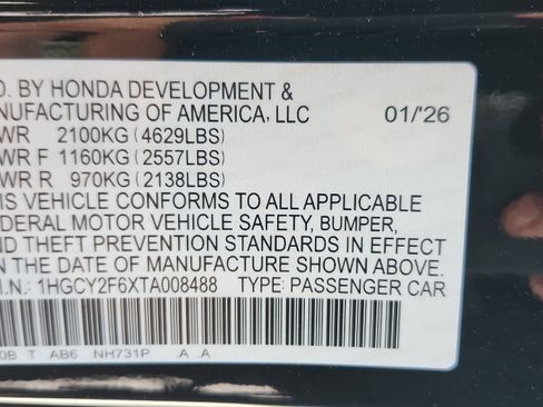 New 2026 Honda Accord EX-L image 26