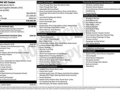 Used 2018 BMW M3 image 38