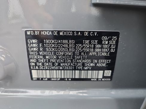 Certified 2026 Honda HR-V Sport image 31