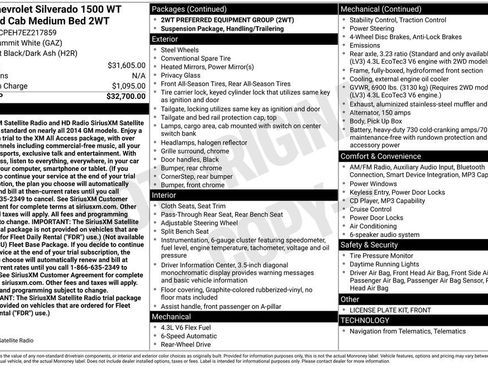 Used 2014 Chevrolet Silverado 1500 W/T RWD image 12