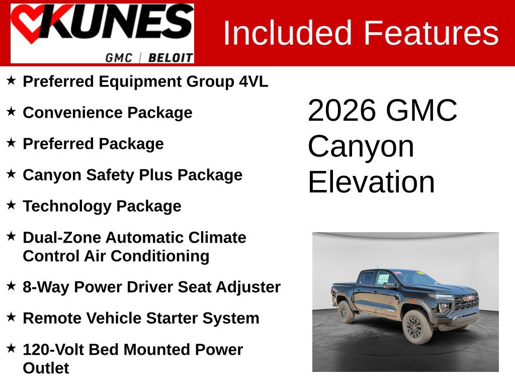 New 2026 GMC Canyon Elevation w/ Convenience Package AWD/4WD image 2