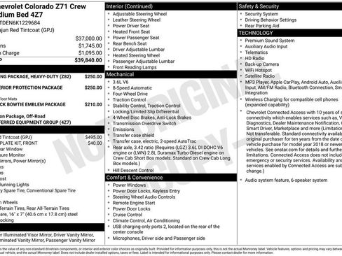 Used 2019 Chevrolet Colorado Z71 AWD/4WD image 4
