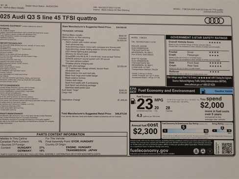 New 2025 Audi Q3 2.0T Premium Plus image 32