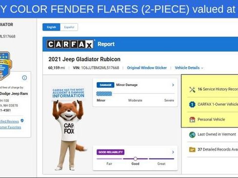 Used 2021 Jeep Gladiator Rubicon w/ Dual Top Group AWD/4WD image 13