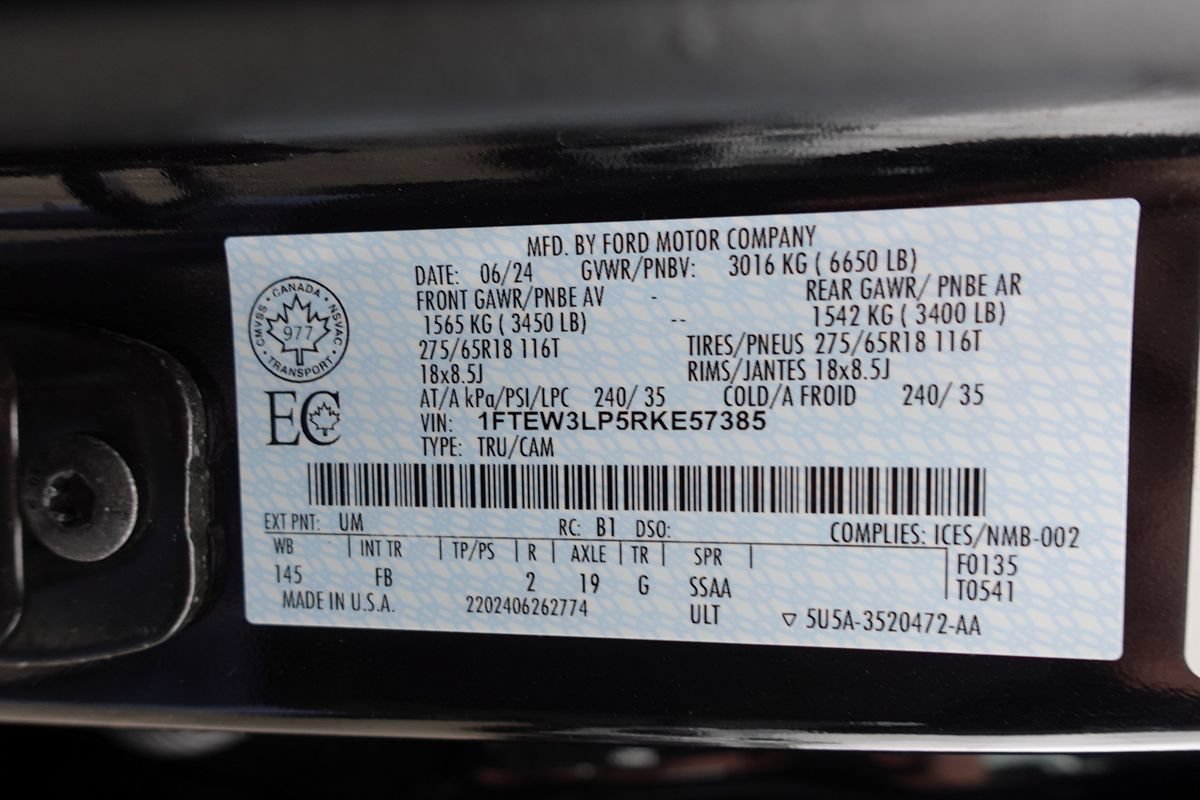 Used 2024 Ford F150 XLT w/ Equipment Group 302A MID AWD/4WD image 19