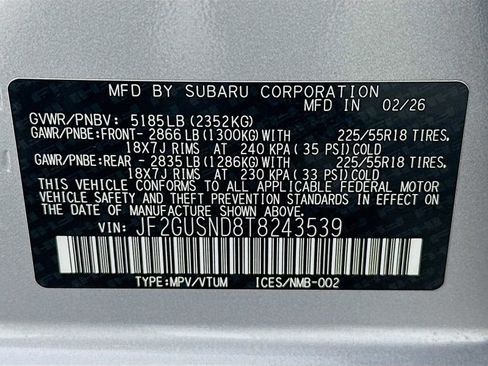 New 2026 Subaru Crosstrek 2.5i Limited AWD/4WD image 29