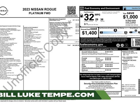 Used 2023 Nissan Rogue Platinum w/ Platinum Premium Package FWD image 1