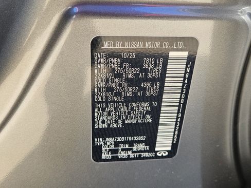 New 2026 INFINITI QX80 4WD w/ Sport Exterior Package image 16