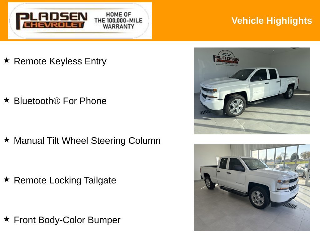 Used 2017 Chevrolet Silverado 1500 Custom w/ Custom Convenience Package AWD/4WD image 13