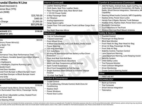 Used 2022 Hyundai Elantra N Line w/ Cargo Package FWD image 41