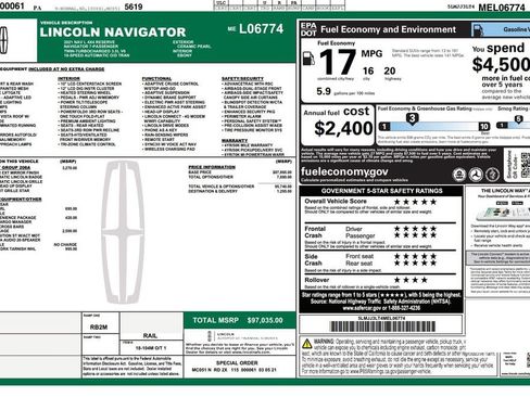 Used 2021 Lincoln Navigator L Reserve AWD/4WD image 6