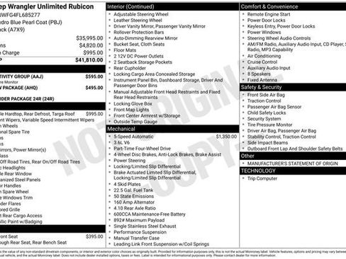 Used 2015 Jeep Wrangler Unlimited Rubicon w/ Connectivity Group image 9