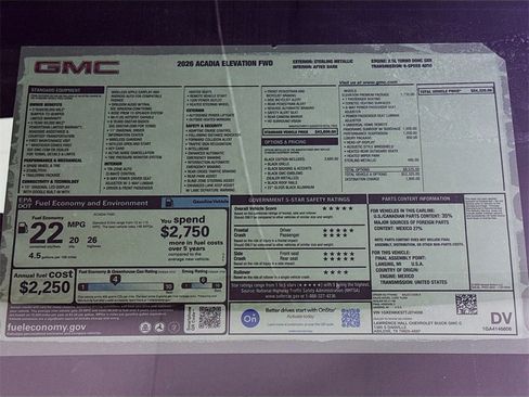 New 2026 GMC Acadia Elevation w/ Black Edition image 20