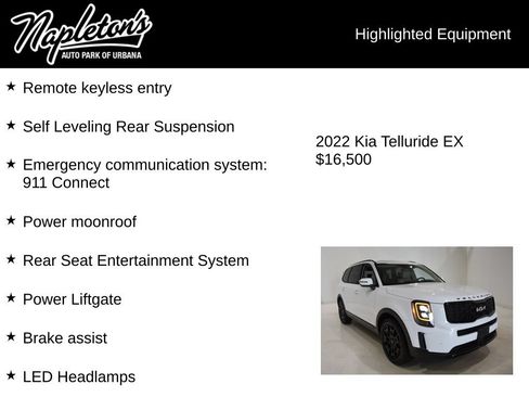 Used 2022 Kia Telluride EX w/ EX Premium Package AWD/4WD image 16