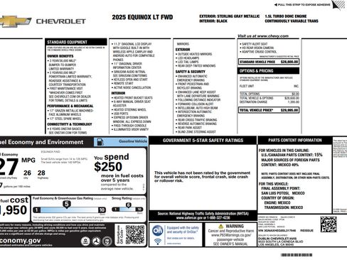 Used 2025 Chevrolet Equinox LT FWD image 32