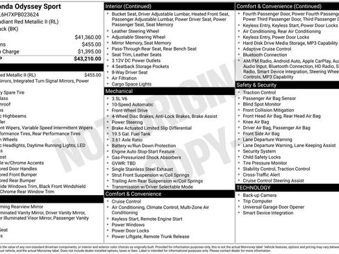 Used 2023 Honda Odyssey Sport image 3