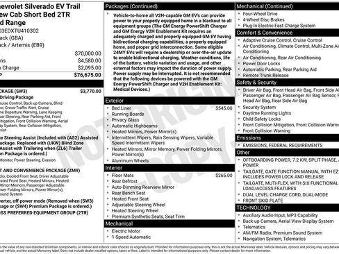 New 2026 Chevrolet Silverado EV Trail Boss w/ Plus Package image 6