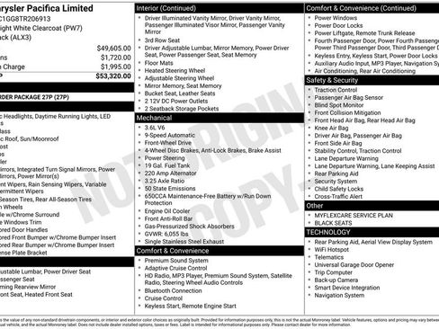 New 2026 Chrysler Pacifica Limited FWD image 7