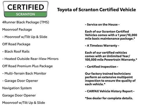 Certified 2024 Toyota 4Runner TRD Off-Road Premium w/ 4Runner Black Package (TMS) AWD/4WD image 2