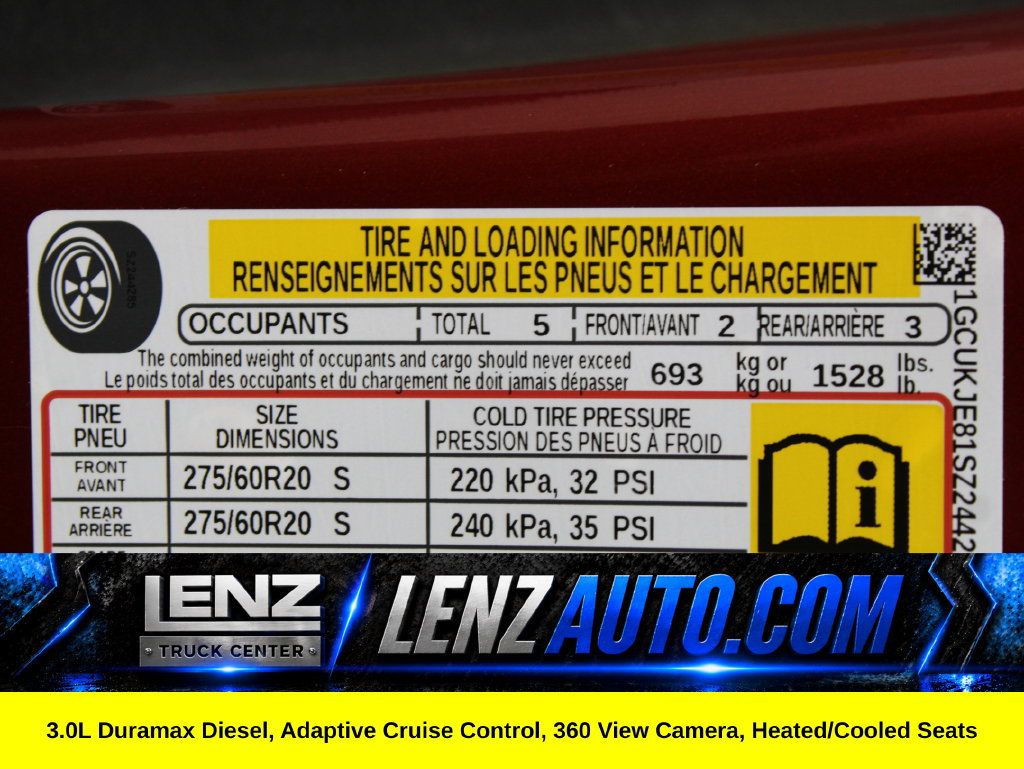 Used 2025 Chevrolet Silverado 1500 High Country AWD/4WD image 76