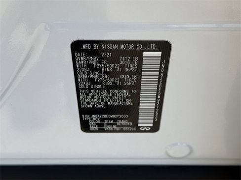 Used 2021 INFINITI QX80 Sensory w/ Cargo Package image 31