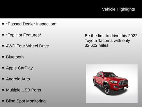 Used 2022 Toyota Tacoma TRD Off-Road w/ Technology Package image 7