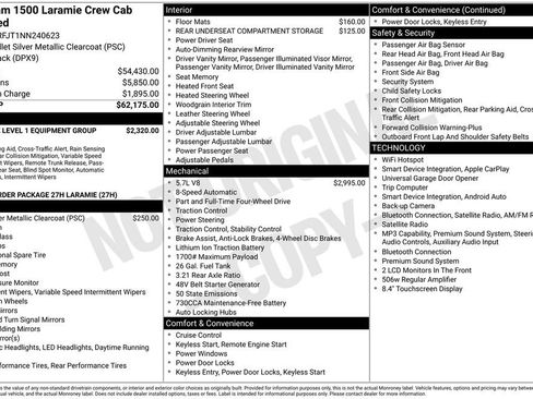Used 2022 RAM 1500 Laramie AWD/4WD image 13
