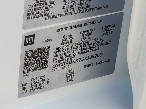 Used 2025 Chevrolet Silverado 1500 Custom RWD image 24