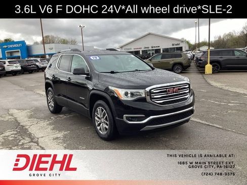 Used 2019 GMC Acadia SLE w/ Driver Alert Package I AWD/4WD image 1