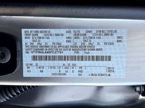 New 2025 Ford F150 Tremor w/ Equipment Group 402A High image 13