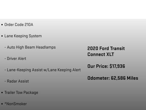 Used 2020 Ford Transit Connect XLT w/ Trailer Tow Package image 6