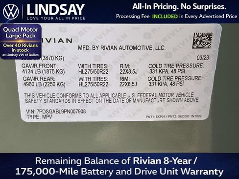 Used 2023 Rivian R1S Launch Edition AWD/4WD image 29
