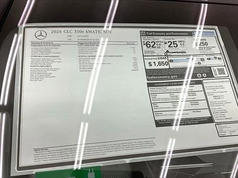 New 2026 Mercedes-Benz GLC 350e 4MATIC image 16