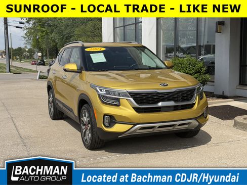 Used 2021 Kia Seltos SX w/ SX Sunroof Package AWD/4WD image 1
