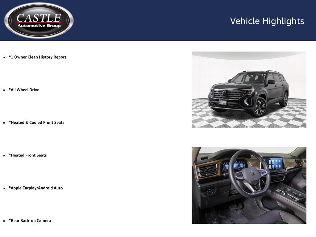 Used 2024 Volkswagen Atlas SE AWD/4WD image 3