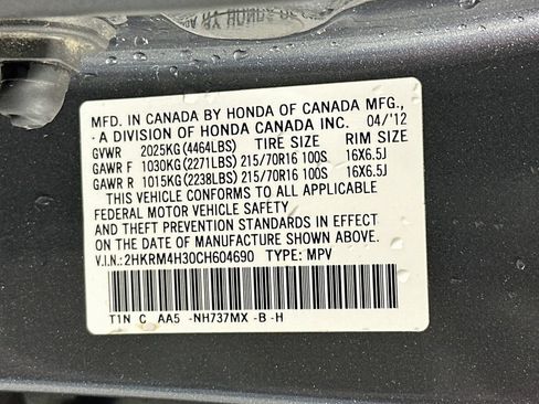 Used 2012 Honda CR-V LX image 30