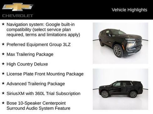 New 2026 Chevrolet Tahoe High Country AWD/4WD image 4