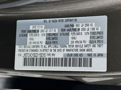 Used 2016 MAZDA CX-9 Touring image 12