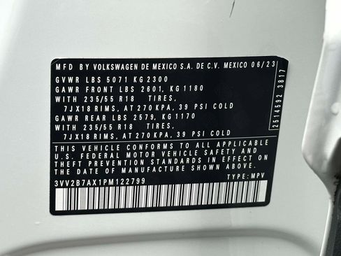 Certified 2023 Volkswagen Tiguan SE AWD/4WD image 16