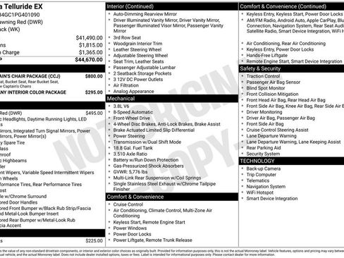 Used 2023 Kia Telluride EX w/ EX Captain's Chair Package FWD image 44