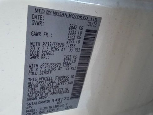 Used 2013 INFINITI JX35 AWD w/ Premium Pkg image 4