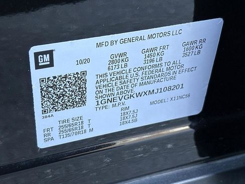 Used 2021 Chevrolet Traverse LT w/ LPO, Floor Liner Package image 27