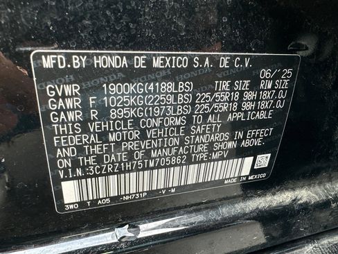 Certified 2026 Honda HR-V EX-L image 28
